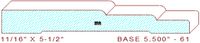 Baseboard 5-1/2" - 61 Baseboard 5-1/2" - 61
