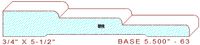 Baseboard 5-1/2" - 63 Baseboard 5-1/2" - 63