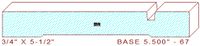 Baseboard 5-1/2" - 67 Baseboard 5-1/2" - 67