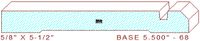 Baseboard 5-1/2" - 68 Baseboard 5-1/2" - 68