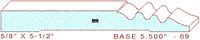 Baseboard 5-1/2" - 69 Baseboard 5-1/2" - 69