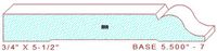Baseboard 5-1/2" - 7 Baseboard 5-1/2" - 7