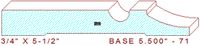 Baseboard 5-1/2" - 71 Baseboard 5-1/2" - 71