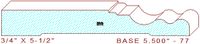 Baseboard 5-1/2" - 77 Baseboard 5-1/2" - 77