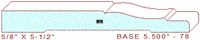 Baseboard 5-1/2" - 78 Baseboard 5-1/2" - 78