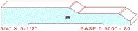 Baseboard 5-1/2" - 80 Baseboard 5-1/2" - 80