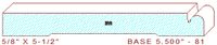 Baseboard 5-1/2" - 81 Baseboard 5-1/2" - 81