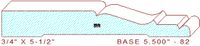 Baseboard 5-1/2" - 82 Baseboard 5-1/2" - 82
