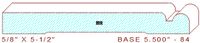 Baseboard 5-1/2" - 84 Baseboard 5-1/2" - 84