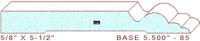 Baseboard 5-1/2" - 85 Baseboard 5-1/2" - 85