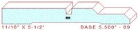 Baseboard 5-1/2" - 89 Baseboard 5-1/2" - 89