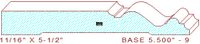 Baseboard 5-1/2" - 9 Baseboard 5-1/2" - 9