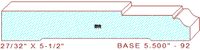 Baseboard 5-1/2" - 92 Baseboard 5-1/2" - 92