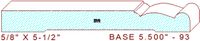 Baseboard 5-1/2" - 93 Baseboard 5-1/2" - 93