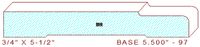 Baseboard 5-1/2" - 97 Baseboard 5-1/2" - 97