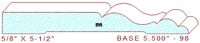 Baseboard 5-1/2" - 98 Baseboard 5-1/2" - 98
