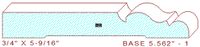 Baseboard 5-9/16" - 1 Baseboard 5-9/16" - 1
