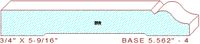 Baseboard 5-9/16" - 4 Baseboard 5-9/16" - 4