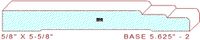 Baseboard 5-5/8" - 2 Baseboard 5-5/8" - 2