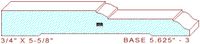 Baseboard 5-5/8" - 3 Baseboard 5-5/8" - 3