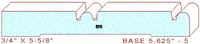Baseboard 5-5/8" - 5 Baseboard 5-5/8" - 5