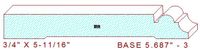 Baseboard 5-11/16" - 3 Baseboard 5-11/16" - 3