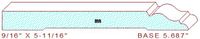 Baseboard 5-11/16" Baseboard 5-11/16"
