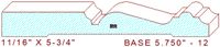 Baseboard 5-3/4" - 12 Baseboard 5-3/4" - 12