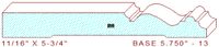 Baseboard 5-3/4" - 13 Baseboard 5-3/4" - 13