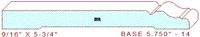 Baseboard 5-3/4" - 14 Baseboard 5-3/4" - 14
