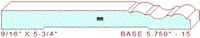 Baseboard 5-3/4" - 15 Baseboard 5-3/4" - 15