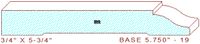 Baseboard 5-3/4" - 19 Baseboard 5-3/4" - 19