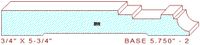 Baseboard 5-3/4" - 2 Baseboard 5-3/4" - 2