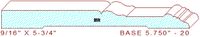 Baseboard 5-3/4" - 20 Baseboard 5-3/4" - 20