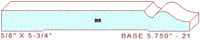 Baseboard 5-3/4" - 21 Baseboard 5-3/4" - 21