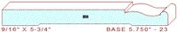 Baseboard 5-3/4" - 23 Baseboard 5-3/4" - 23