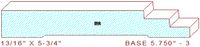 Baseboard 5-3/4" - 3 Baseboard 5-3/4" - 3