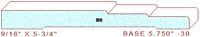Baseboard 5-3/4" - 30 Baseboard 5-3/4" - 30