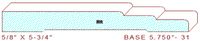 Baseboard 5-3/4" - 31 Baseboard 5-3/4" - 31