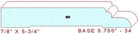 Baseboard 5-3/4" - 34 Baseboard 5-3/4" - 34