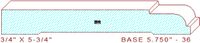 Baseboard 5-3/4" - 36 Baseboard 5-3/4" - 36
