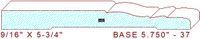 Baseboard 5-3/4" - 37 Baseboard 5-3/4" - 37