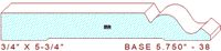 Baseboard 5-3/4" - 38 Baseboard 5-3/4" - 38