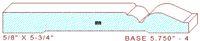 Baseboard 5-3/4" - 4 Baseboard 5-3/4" - 4