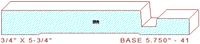 Baseboard 5-3/4" - 41 Baseboard 5-3/4" - 41