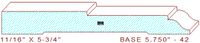 Baseboard 5-3/4" - 42 Baseboard 5-3/4" - 42
