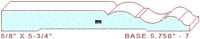 Baseboard 5-3/4" - 7 Baseboard 5-3/4" - 7