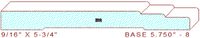 Baseboard 5-3/4" - 8 Baseboard 5-3/4" - 8