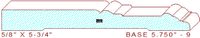 Baseboard 5-3/4" - 9 Baseboard 5-3/4" - 9