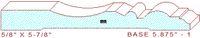 Baseboard 5-7/8" - 1 Baseboard 5-7/8" - 1